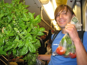 Harvesting from Carver Garden